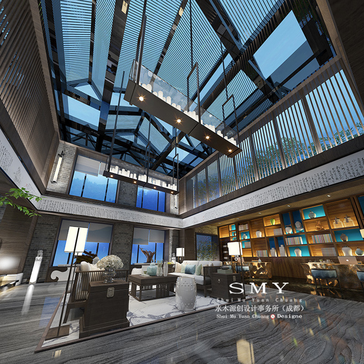 商務(wù)酒店中庭設(shè)計