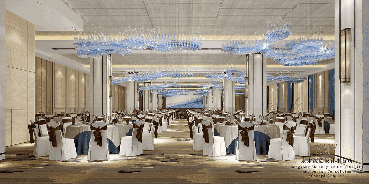 成都酒店宴會廳設計,壹品壹號酒店宴會廳