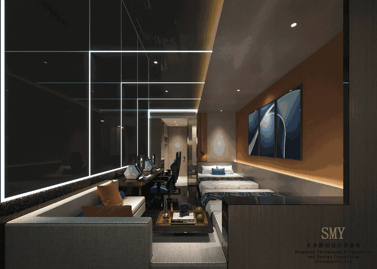 商務酒店電競客房設計,成都酒店電競客房