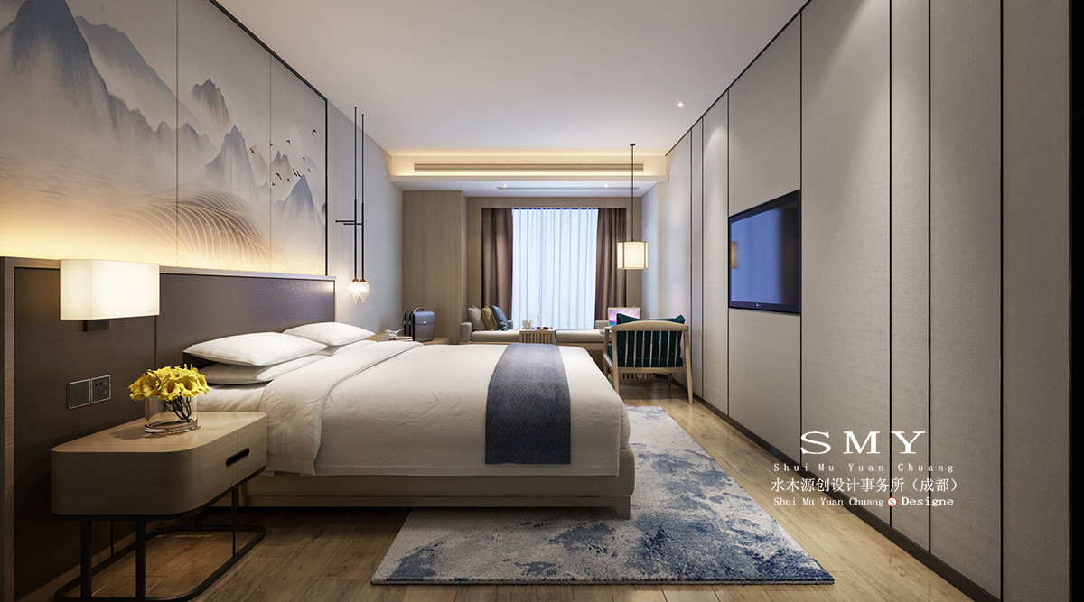 商務酒店客房設計,裝飾裝修案例圖